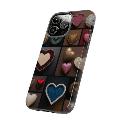 Love Button Phone Case for iPhone 8–16 Pro Max, Pixel 5–8 Pro, Galaxy S10–S24 Ultra - Designed by Thalia