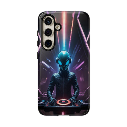 Alien DJ Phone Case for iPhone 8–16 Pro Max, Pixel 5–8 Pro, Galaxy S10–S24 Ultra - Designed by Thalia