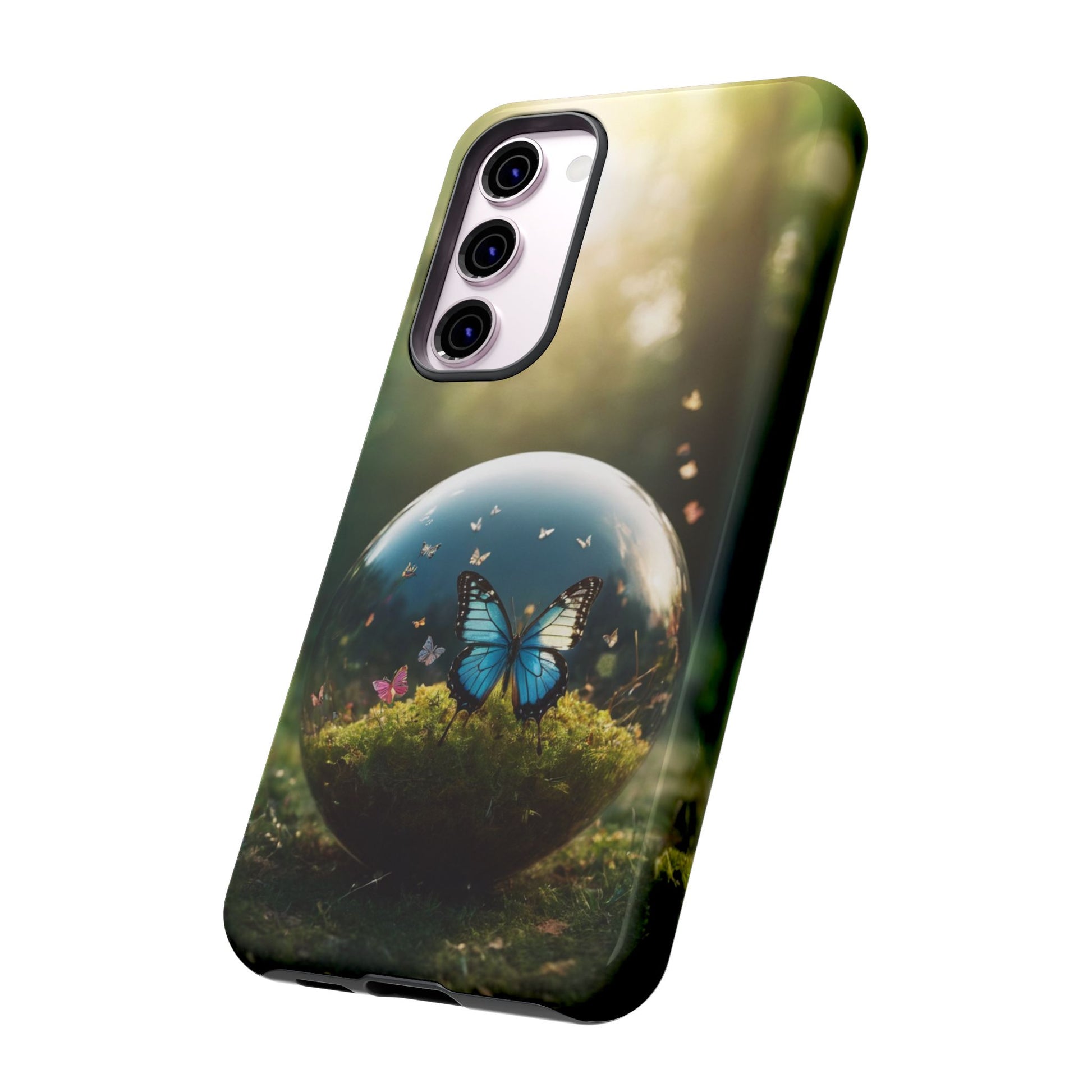 Butterfly Ball Phone Case for iPhone 8–16 Pro Max, Pixel 5–8 Pro, Galaxy S10–S24 Ultra - Designed by Thalia