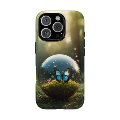 Butterfly Ball Phone Case for iPhone 8–16 Pro Max, Pixel 5–8 Pro, Galaxy S10–S24 Ultra - Designed by Thalia