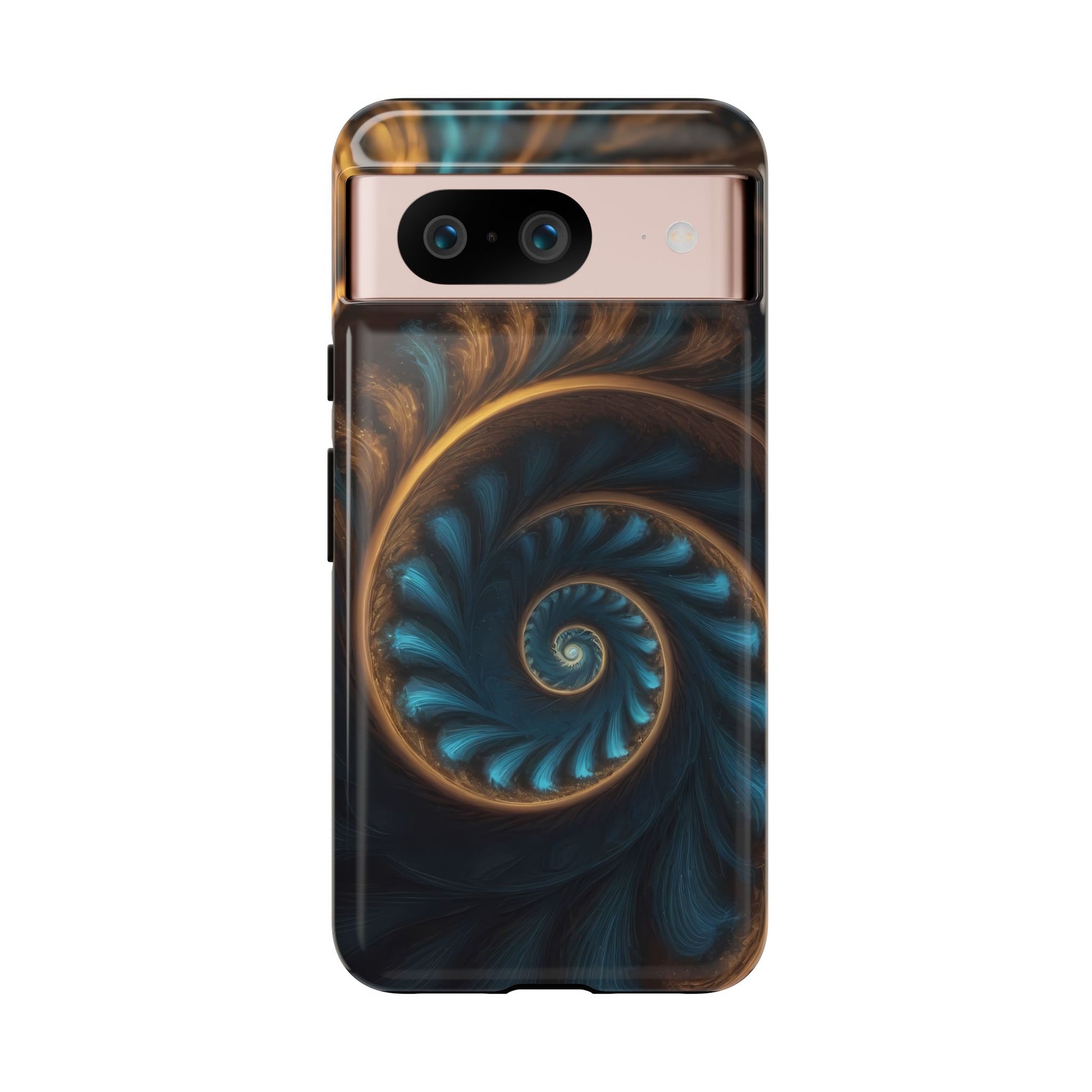 3D Fractal Phone Case for iPhone 8–16 Pro Max, Pixel 5–8 Pro, Galaxy S10–S24 Ultra - Designed by Thalia