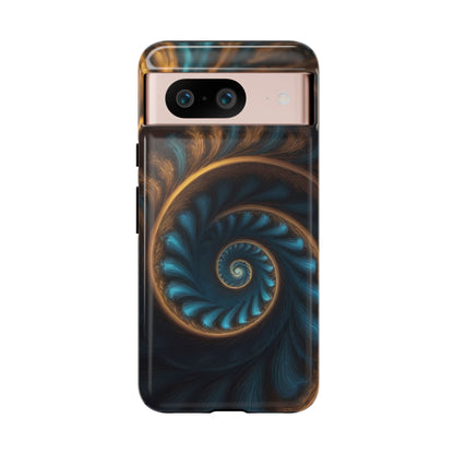 3D Fractal Custom Phone Case for Google Pixel 8 Pro, Pixel 8, Pixel 7, Pixel 6 Pro, Pixel 6, Pixel 5 5G - Designed by Thalia