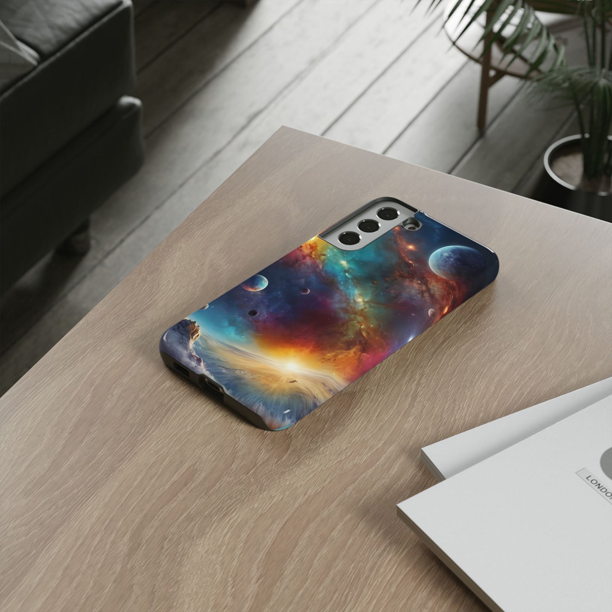 Cosmic Voyage Phone Case for iPhone 8–16 Pro Max, Pixel 5–8 Pro, Galaxy S10–S24 Ultra - Designed by Thalia