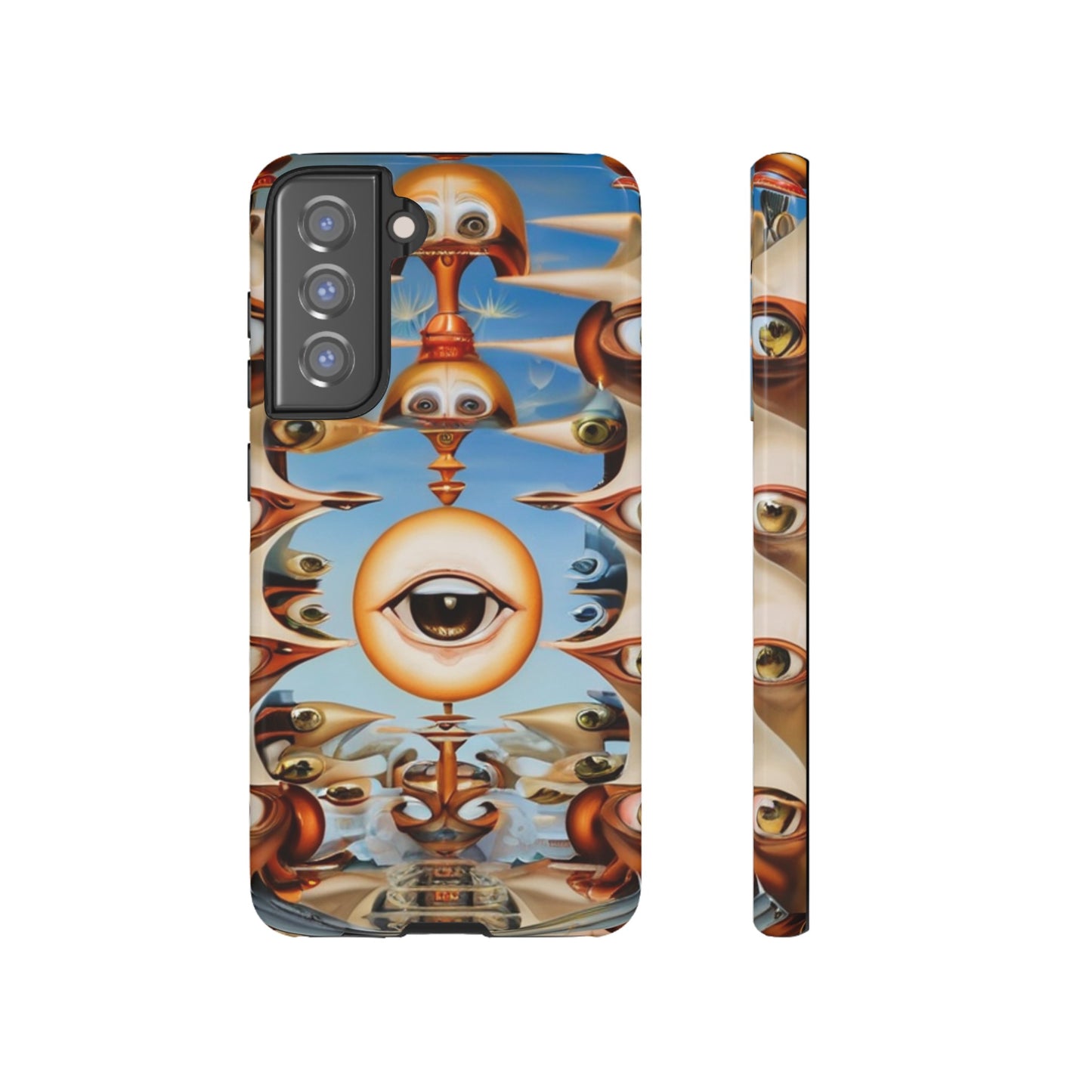 Surreal Suspect Phone Case for iPhone 8–16 Pro Max, Pixel 5–8 Pro, Galaxy S10–S24 Ultra - Designed by Thalia