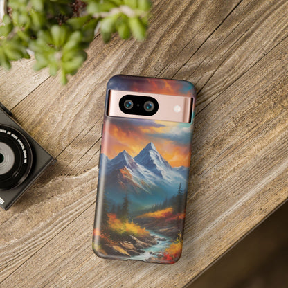 Mystic Mountains Phone Case for iPhone 8–16 Pro Max, Pixel 5–8 Pro, Galaxy S10–S24 Ultra - Designed by Thalia