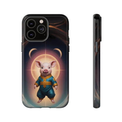 Chinese Zodiac Pig Phone Case for iPhone 8–16 Pro Max, iPhone 8 Plus–13 Mini, iPhone XS–XS Max, iPhone 11–14 Pro Max - Designed by Thalia