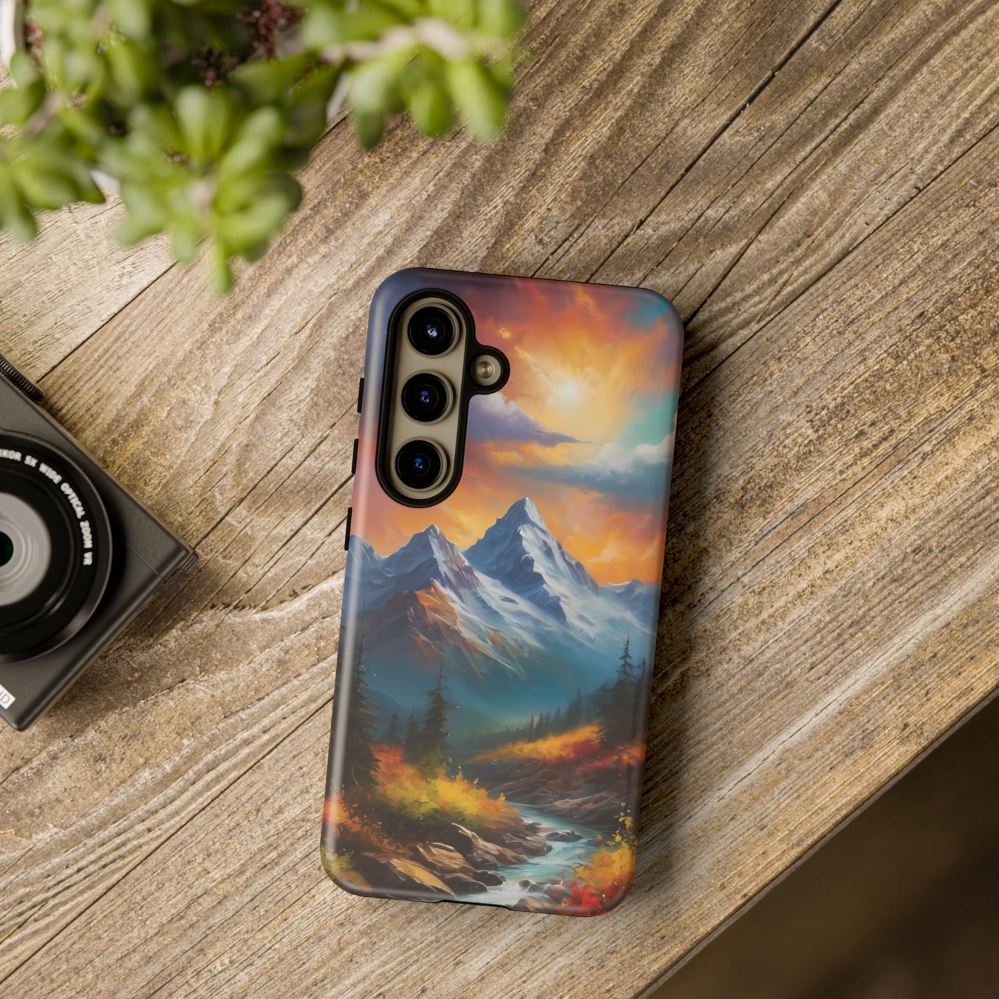 Mystic Mountains Phone Case for iPhone 8–16 Pro Max, Pixel 5–8 Pro, Galaxy S10–S24 Ultra - Designed by Thalia