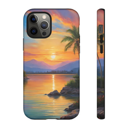 Sunset Serenade Phone Case for iPhone 8–16 Pro Max, Pixel 5–8 Pro, Galaxy S10–S24 Ultra - Designed by Thalia