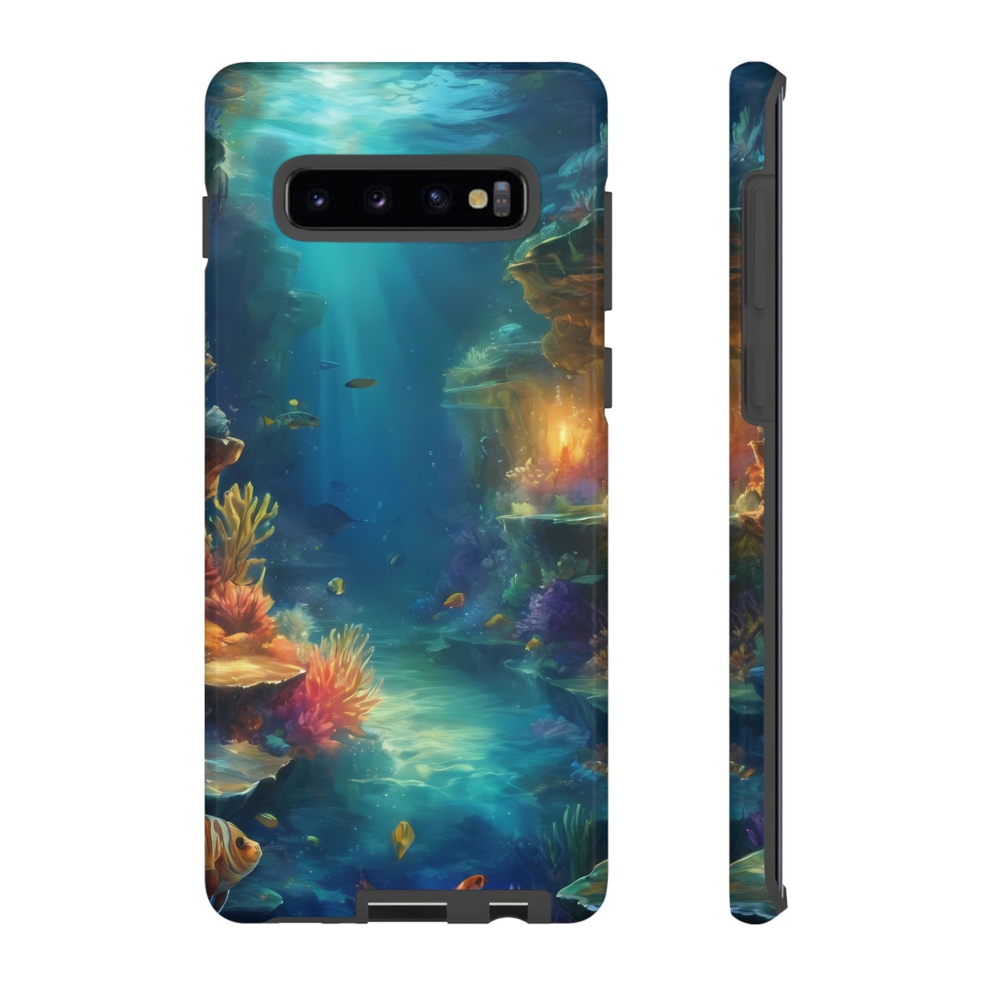 Oceanic Depths Custom Phone Case for Samsung Galaxy S10–S10 Plus, S20–S20 Ultra, S21, S22, S23, S24 Ultra - Designed by Thalia