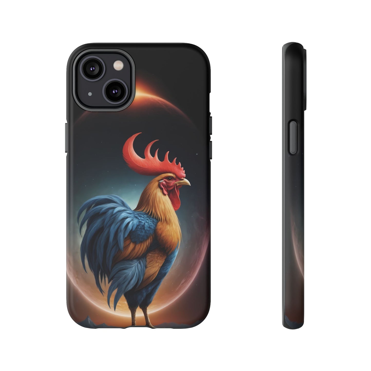 Chinese Zodiac Rooster Custom Phone Case for iPhone 8–16 Pro Max, Pixel 5–8 Pro, Galaxy S10–S24 Ultra - Designed by Thalia