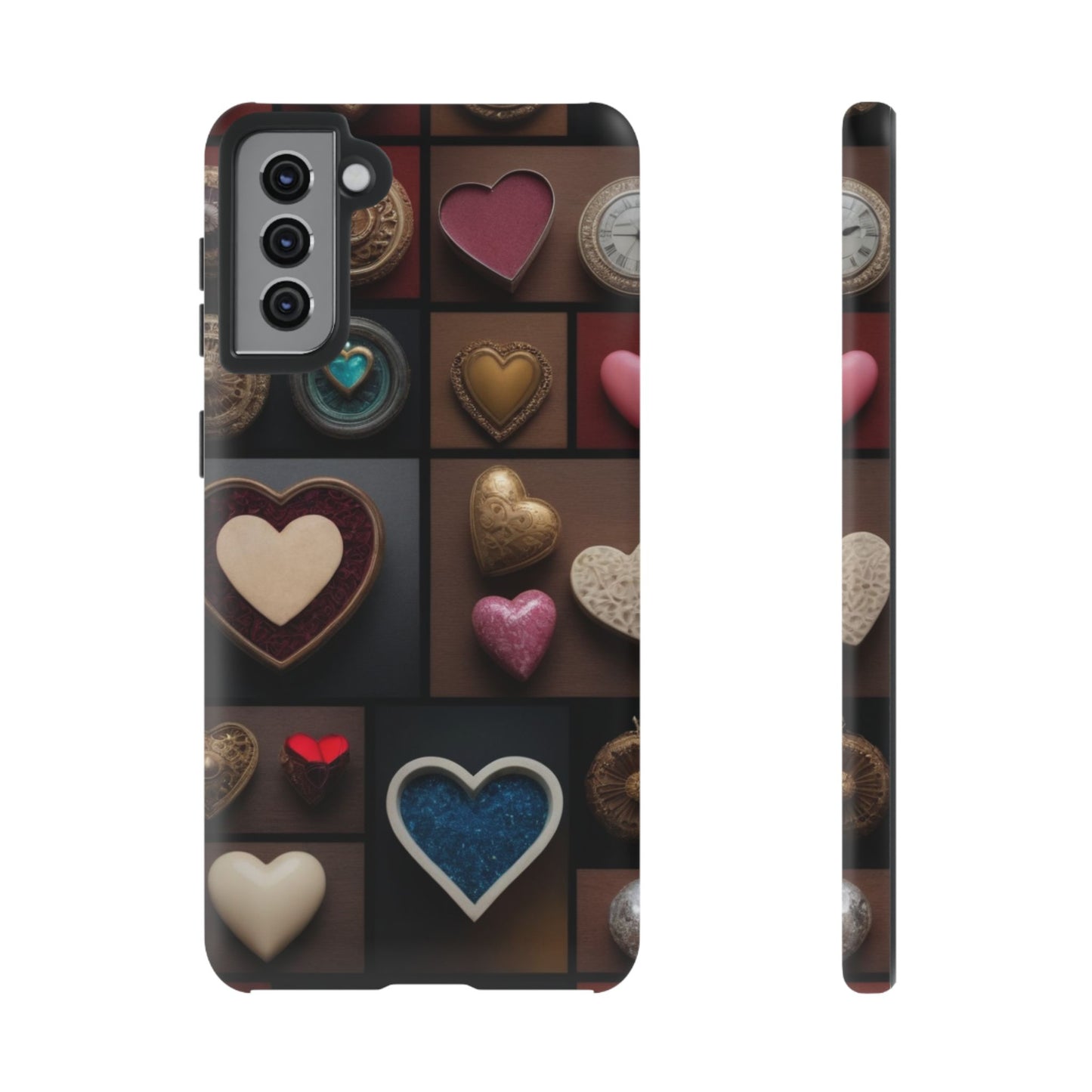 Love Button Phone Case for iPhone 8–16 Pro Max, Pixel 5–8 Pro, Galaxy S10–S24 Ultra - Designed by Thalia