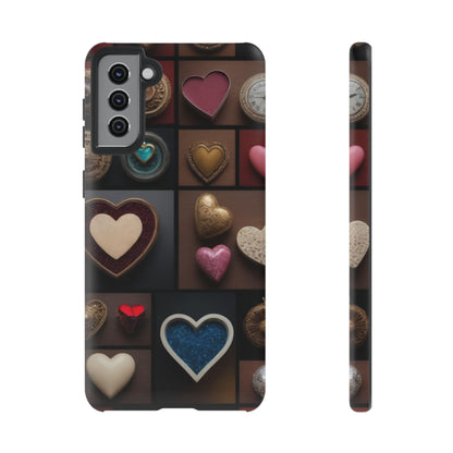 Love Button Phone Case for iPhone 8–16 Pro Max, Pixel 5–8 Pro, Galaxy S10–S24 Ultra - Designed by Thalia