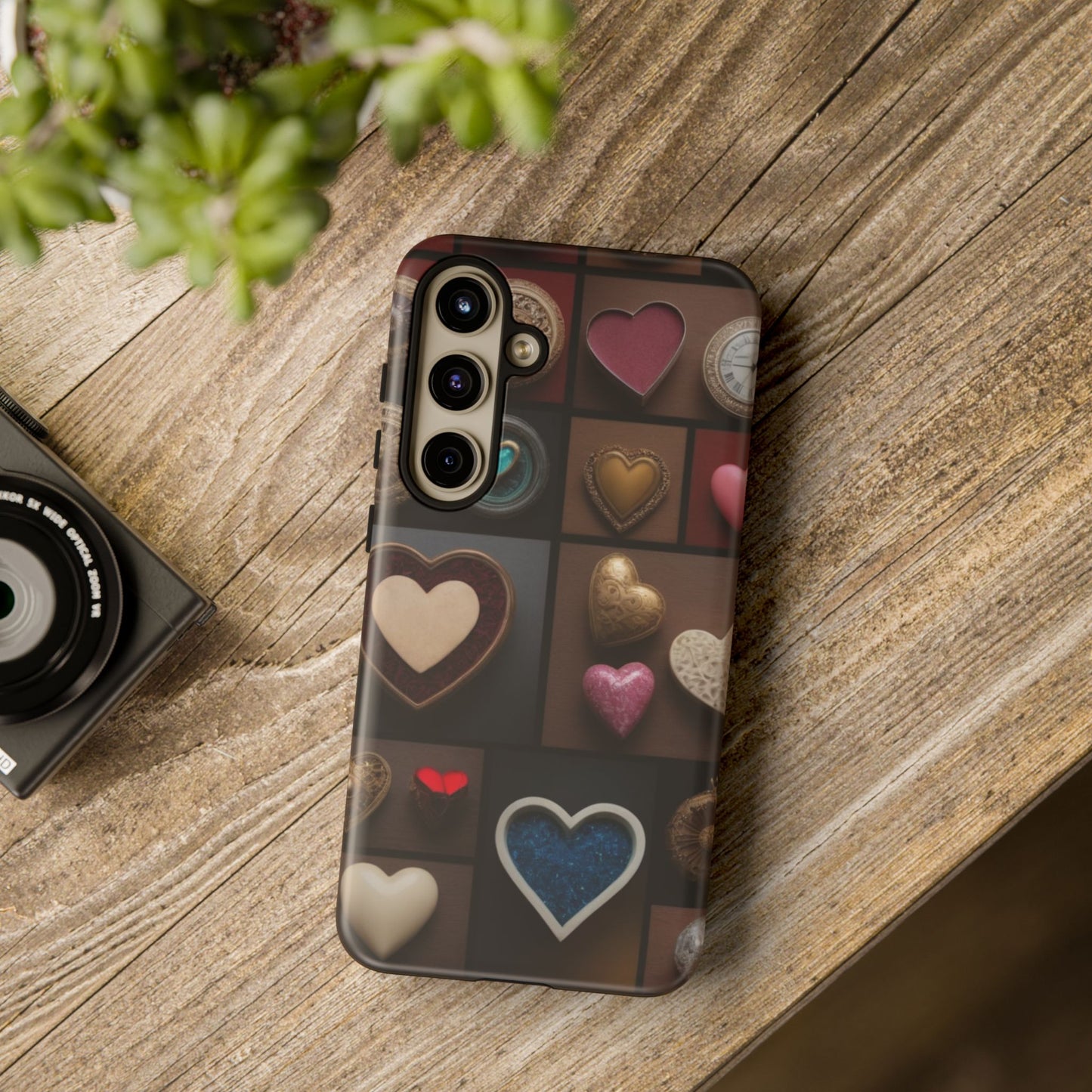 Love Button Custom Phone Case for Samsung Galaxy S10–S10 Plus, S20–S20 Ultra, S21, S22, S23, S24 Ultra - Designed by Thalia