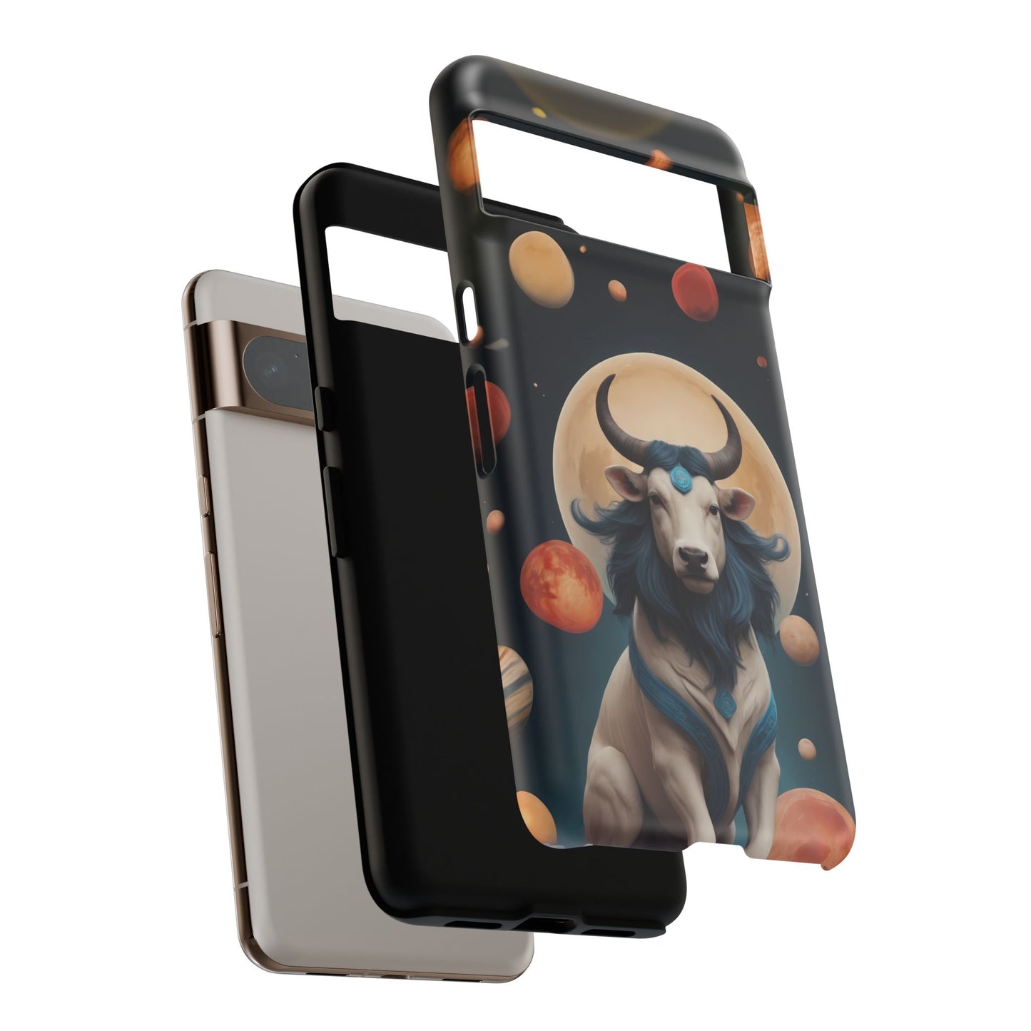 Chinese Zodiac Ox Phone Case for Google Pixel 8 Pro, Pixel 8, Pixel 7, Pixel 6 Pro, Pixel 6, Pixel 5 5G - Designed by Thalia