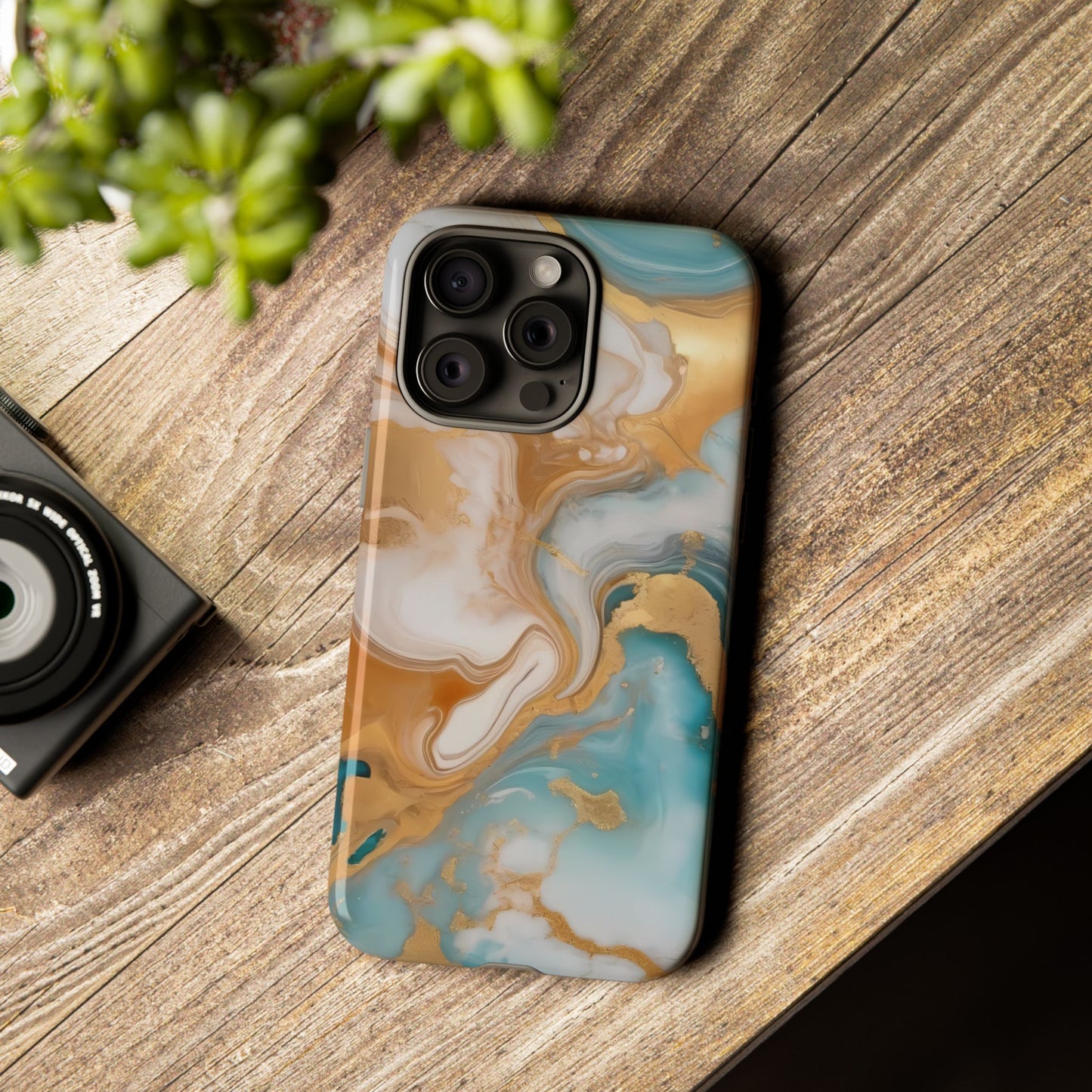 Marble Hues Phone Case for iPhone 8–16 Pro Max, Pixel 5–8 Pro, Galaxy S10–S24 Ultra - Designed by Thalia