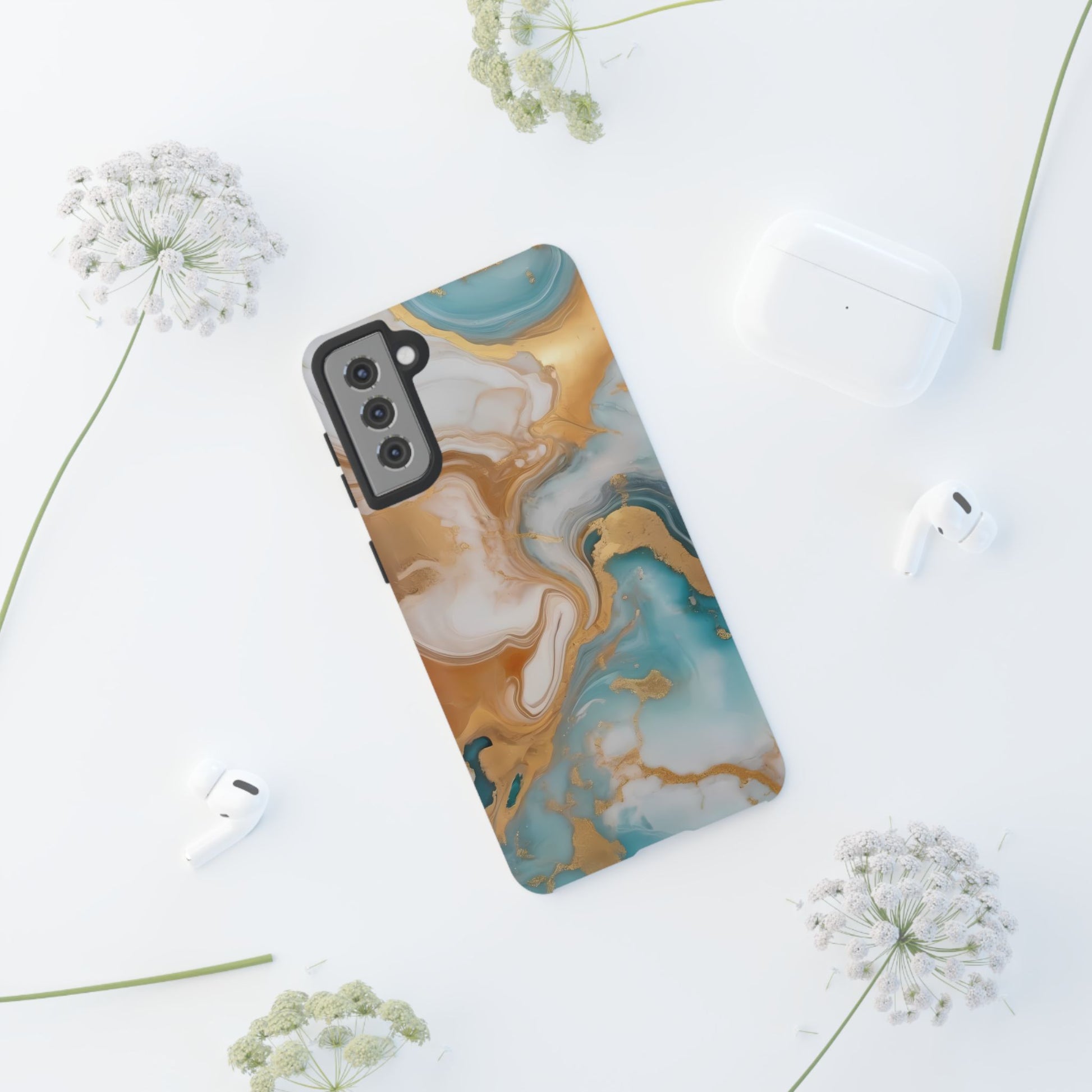 Marble Hues Custom Phone Case for Samsung Galaxy S10–S10 Plus, S20–S20 Ultra, S21, S22, S23, S24 Ultra - Designed by Thalia