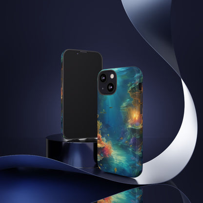 Oceanic Depths Stylish Unique UV Protected Phone Case for iPhone 8–16 Pro Max, iPhone 8 Plus–13 Mini, iPhone XS–XS Max, iPhone 11–14 Pro Max - Designed by Thalia