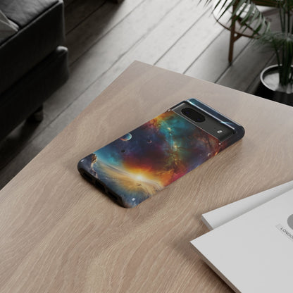 Cosmic Voyage Phone Case for Google Pixel 8 Pro, Pixel 8, Pixel 7, Pixel 6 Pro, Pixel 6, Pixel 5 5G - Designed by Thalia