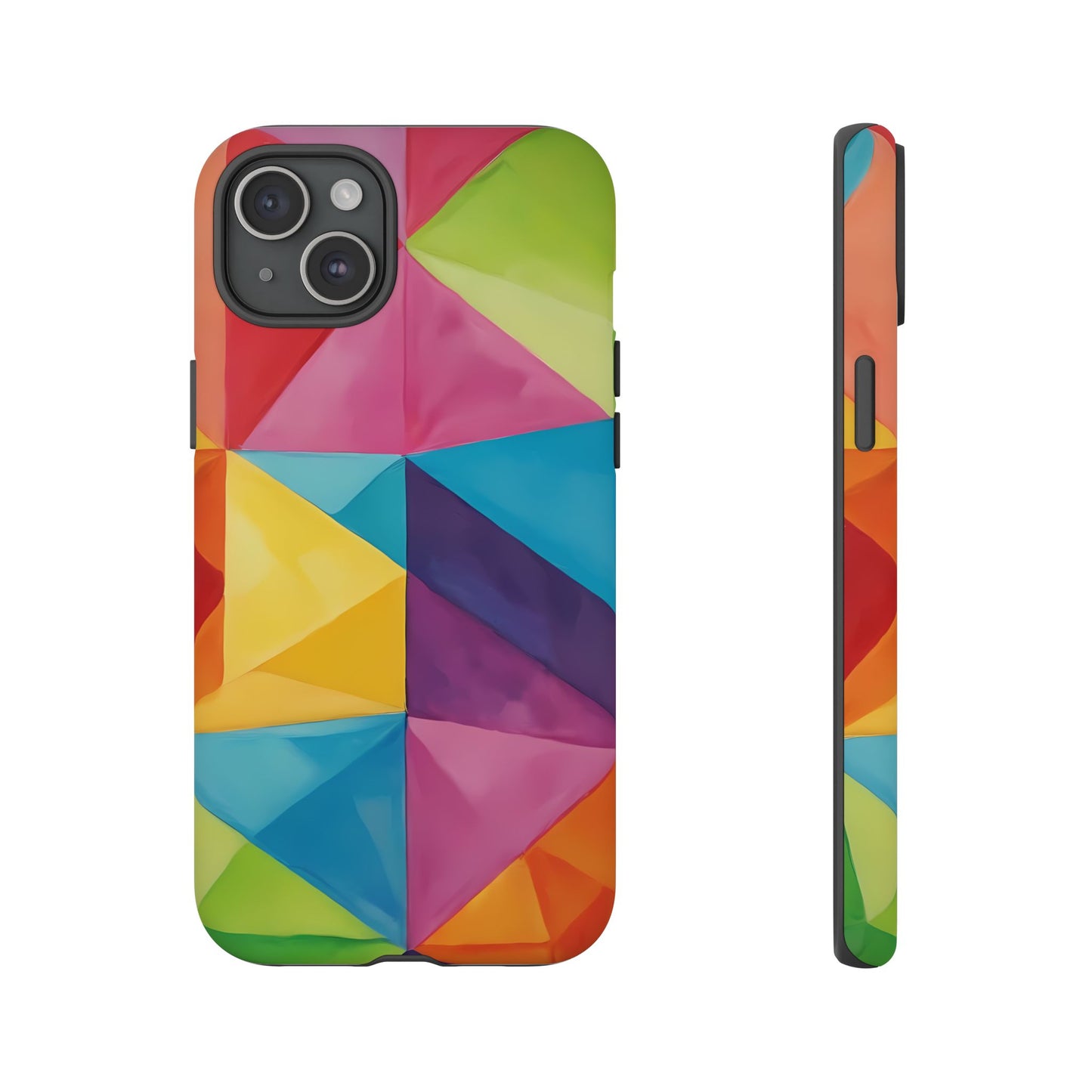 Geometric Play Phone Case for iPhone 8–16 Pro Max, Pixel 5–8 Pro, Galaxy S10–S24 Ultra - Designed by Thalia