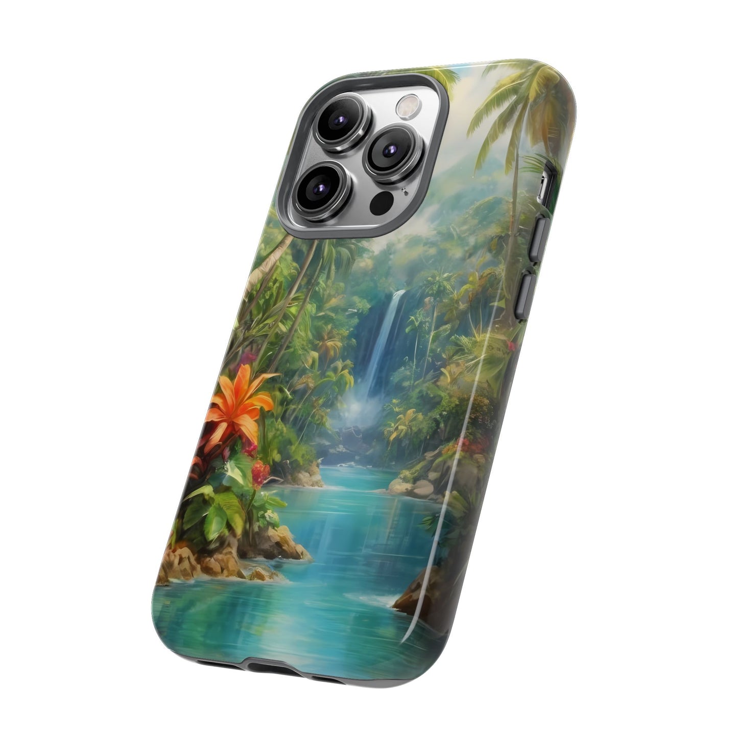 Tropical Paradise Phone Case for iPhone 8–16 Pro Max, Pixel 5–8 Pro, Galaxy S10–S24 Ultra - Designed by Thalia