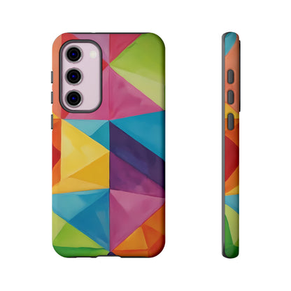 Geometric Play Phone Case for iPhone 8–16 Pro Max, Pixel 5–8 Pro, Galaxy S10–S24 Ultra - Designed by Thalia