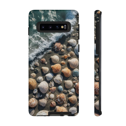 She Sells Sea Shells Custom Phone Case for Samsung Galaxy S10–S10 Plus, S20–S20 Ultra, S21, S22, S23, S24 Ultra - Designed by Thalia