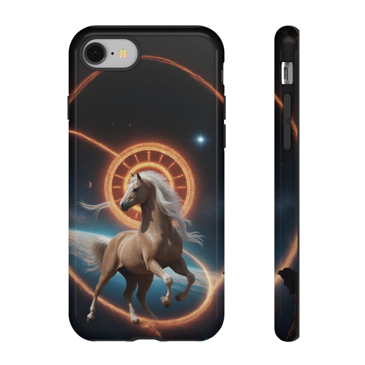 Chinese Zodiac Horse Custom Phone Case for iPhone 8–16 Pro Max, Pixel 5–8 Pro, Galaxy S10–S24 Ultra - Designed by Thalia