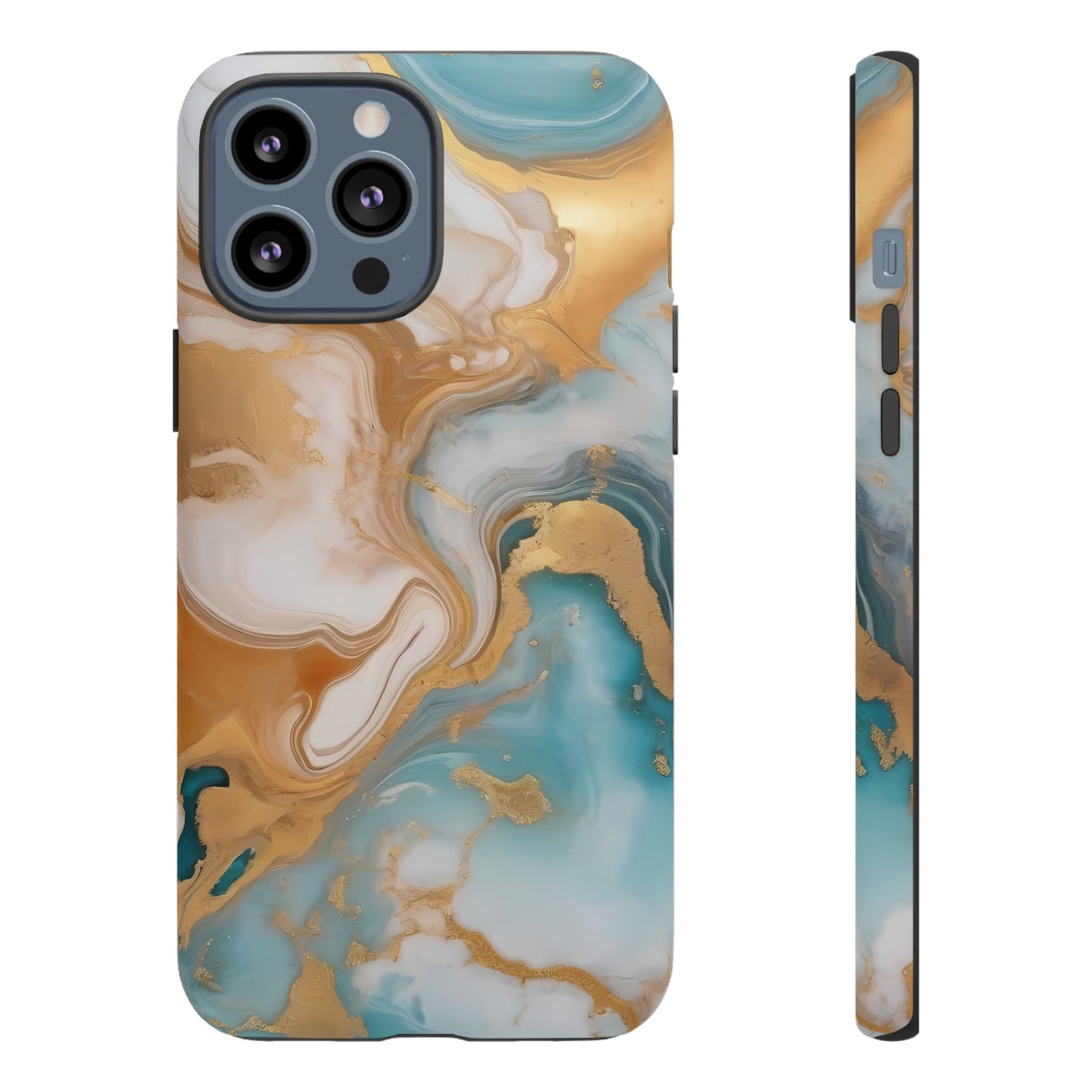 Marble Hues Phone Case for iPhone 8–16 Pro Max, Pixel 5–8 Pro, Galaxy S10–S24 Ultra - Designed by Thalia