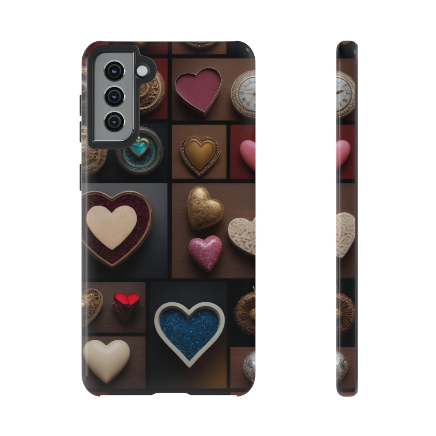 Love Button Phone Case for iPhone 8–16 Pro Max, Pixel 5–8 Pro, Galaxy S10–S24 Ultra - Designed by Thalia