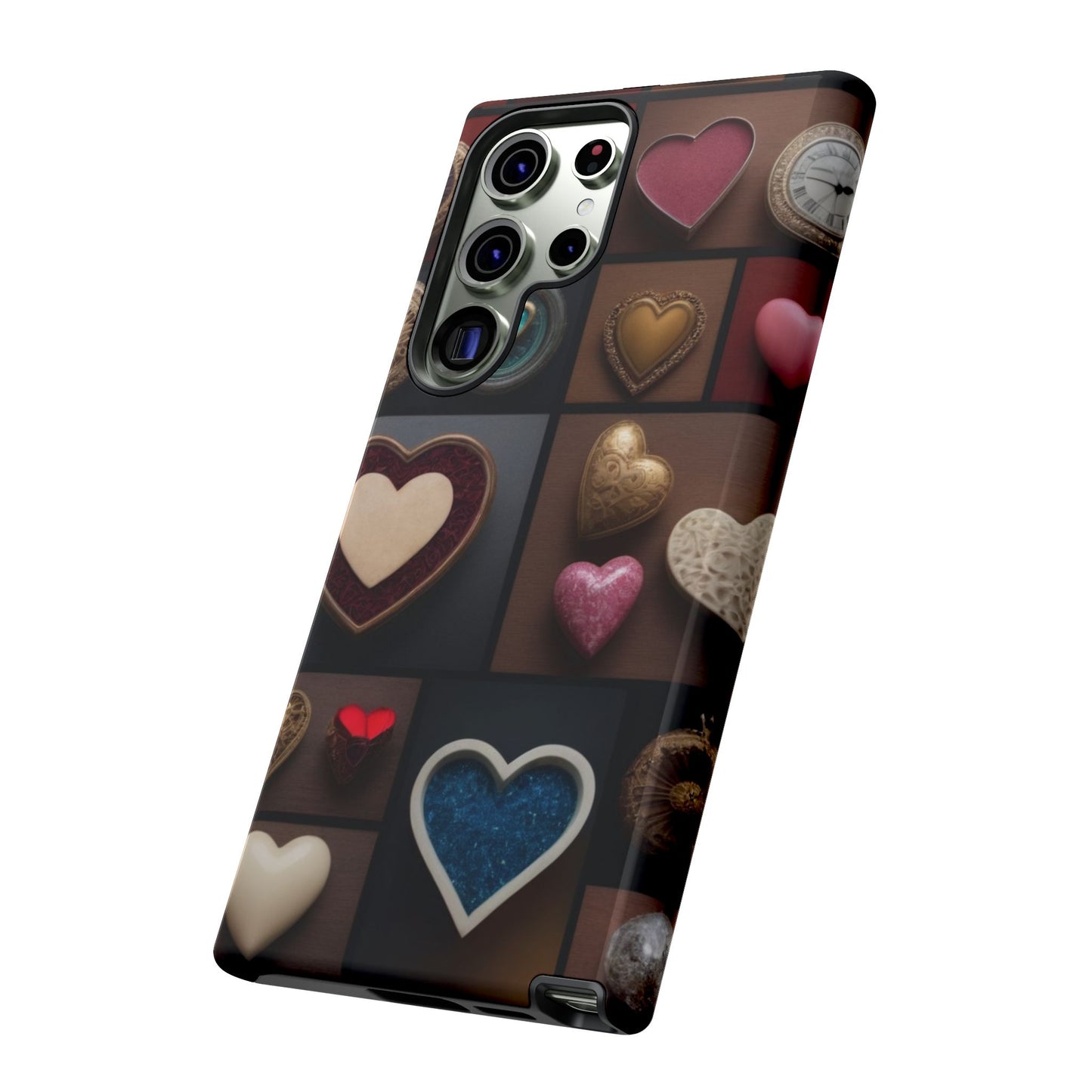 Love Button Phone Case for iPhone 8–16 Pro Max, Pixel 5–8 Pro, Galaxy S10–S24 Ultra - Designed by Thalia