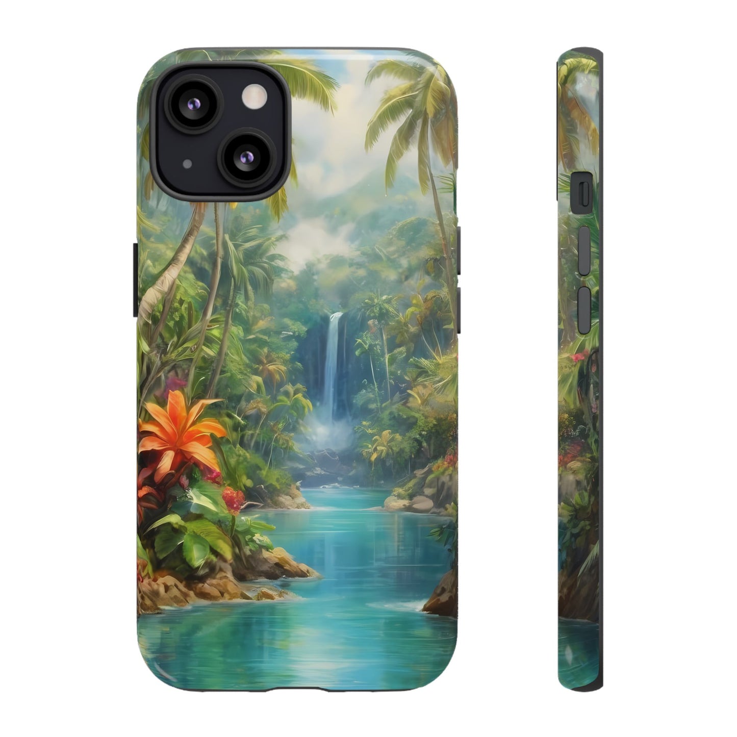 Tropical Paradise Phone Case for iPhone 8–16 Pro Max, Pixel 5–8 Pro, Galaxy S10–S24 Ultra - Designed by Thalia