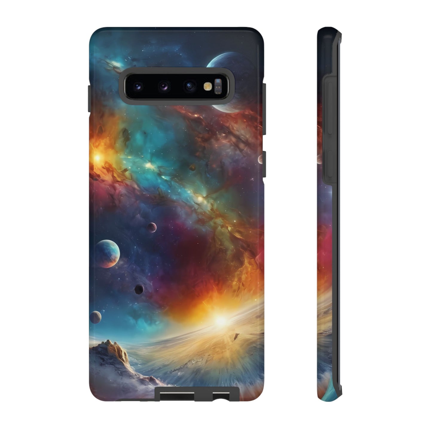 Cosmic Voyage Custom Phone Case for Samsung Galaxy S10–S24 - Designed by Thalia