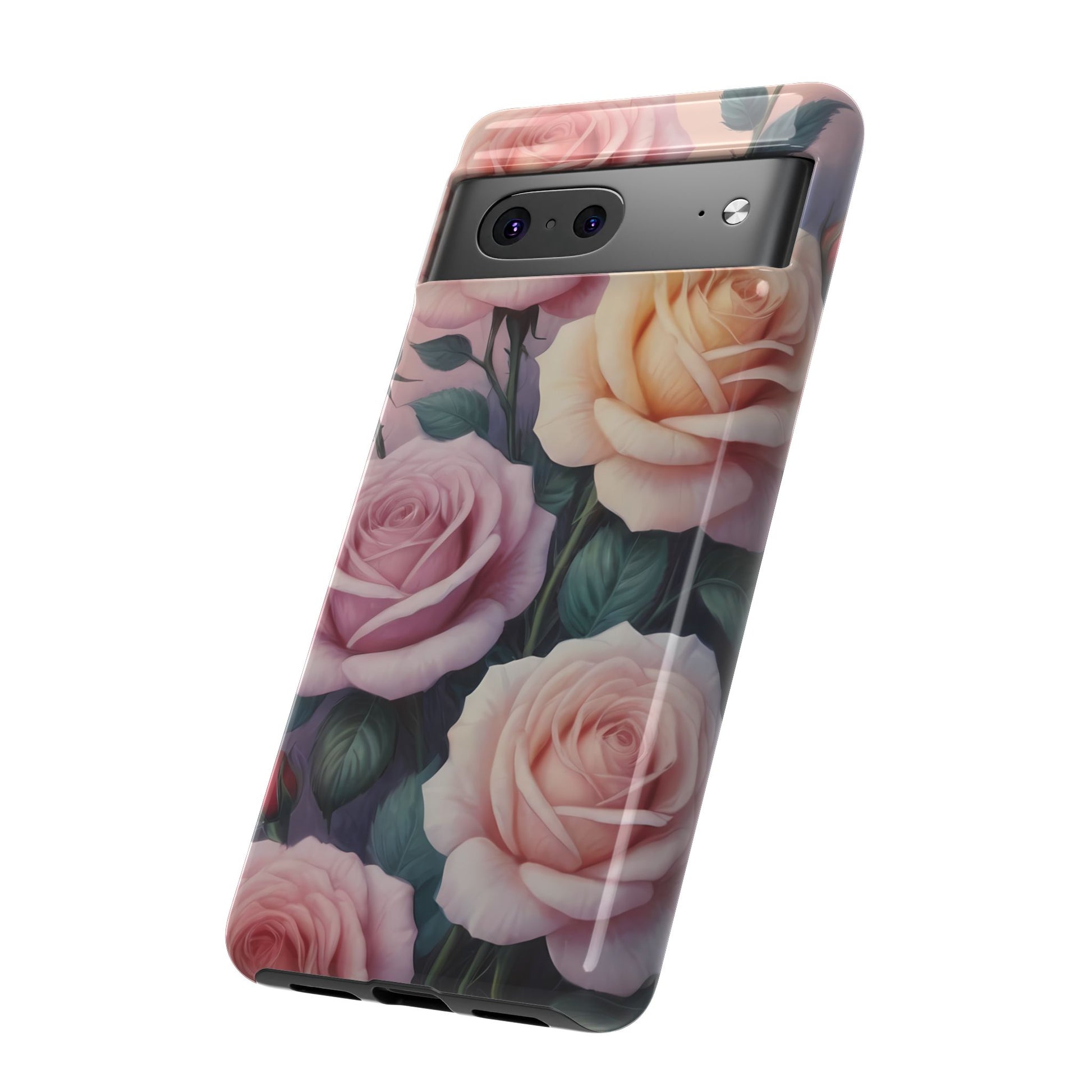 Bloom with Style - Roses Phone Case for iPhone 8–16 Pro Max, Pixel 5–8 Pro, Galaxy S10–S24 Ultra - Designed by Thalia