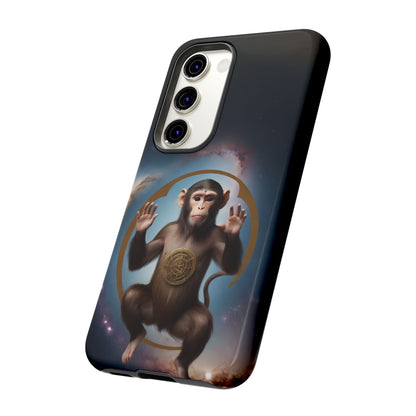 Chinese Zodiac Monkey Custom Phone Case for iPhone 8–16 Pro Max, Pixel 5–8 Pro, Galaxy S10–S24 Ultra - Designed by Thalia