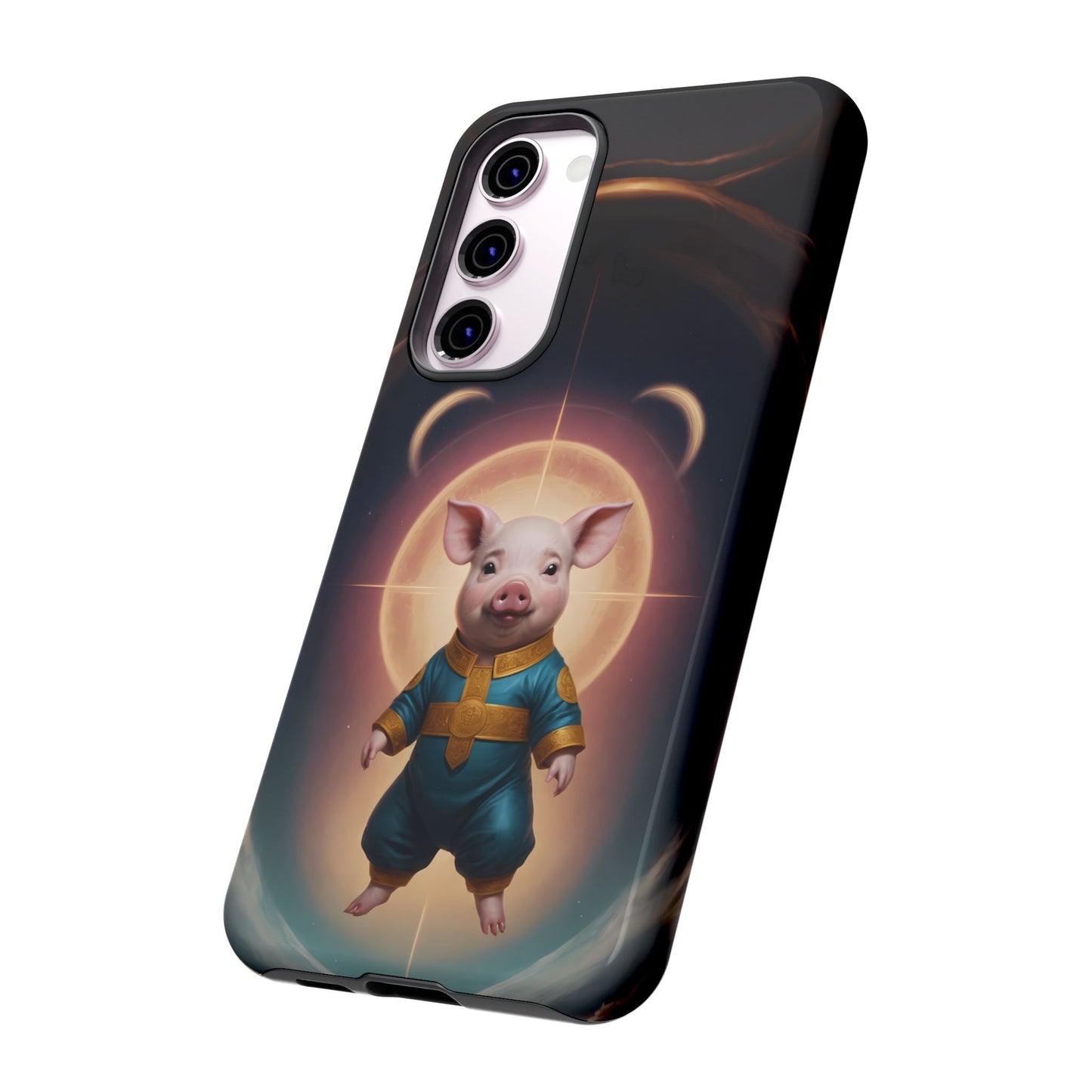 Chinese Zodiac Pig Custom Phone Case for iPhone 8–16 Pro Max, Pixel 5–8 Pro, Galaxy S10–S24 Ultra - Designed by Thalia