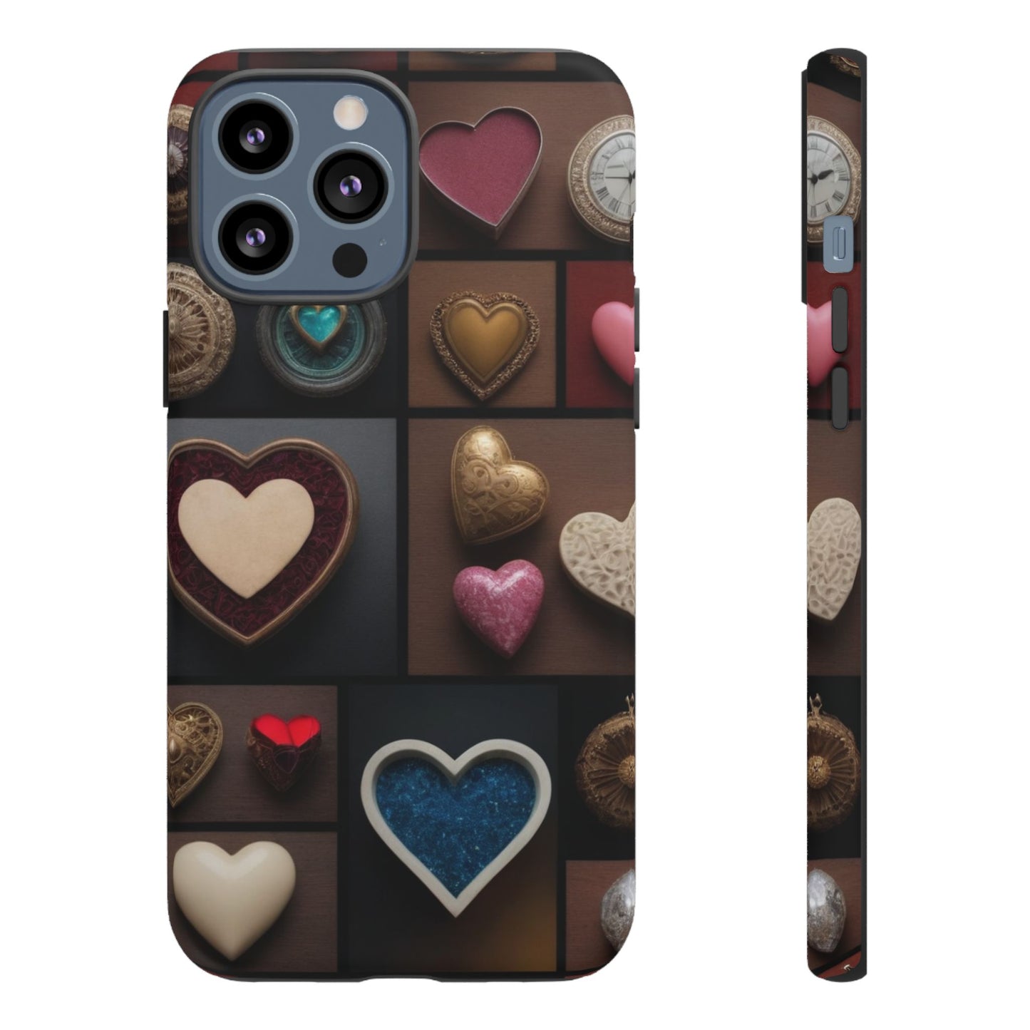 Love Button Phone Case for iPhone 8–16 Pro Max, Pixel 5–8 Pro, Galaxy S10–S24 Ultra - Designed by Thalia