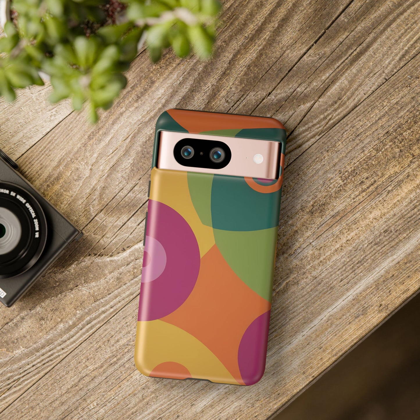 60s Retro Custom Phone Case for Google Pixel 8 Pro, Pixel 8, Pixel 7, Pixel 6 Pro, Pixel 6, Pixel 5 5G - Designed by Thalia