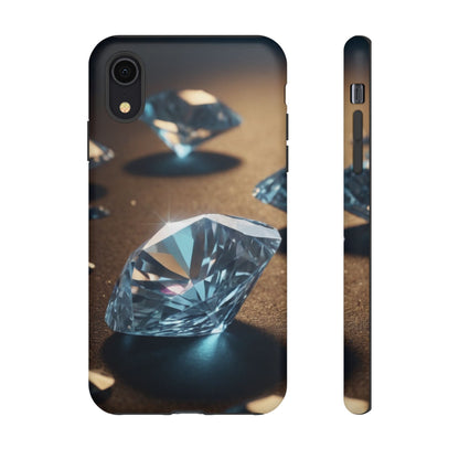 Raining Diamonds Stylish Unique UV Protected Phone Case for iPhone 8–16 Pro Max, iPhone 8 Plus–13 Mini, iPhone XS–XS Max, iPhone 11–14 Pro Max - Designed by Thalia