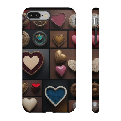 Love Button Phone Case for iPhone 8–16 Pro Max, Pixel 5–8 Pro, Galaxy S10–S24 Ultra - Designed by Thalia