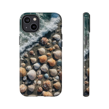 She Sells Sea Shells Phone Case for iPhone 8–16 Pro Max, Pixel 5–8 Pro, Galaxy S10–S24 Ultra - Designed by Thalia