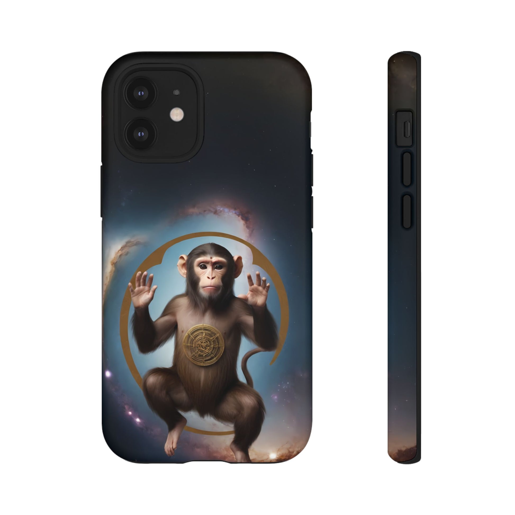 Chinese Zodiac Monkey Custom Phone Case for iPhone 8–16 Pro Max, Pixel 5–8 Pro, Galaxy S10–S24 Ultra - Designed by Thalia