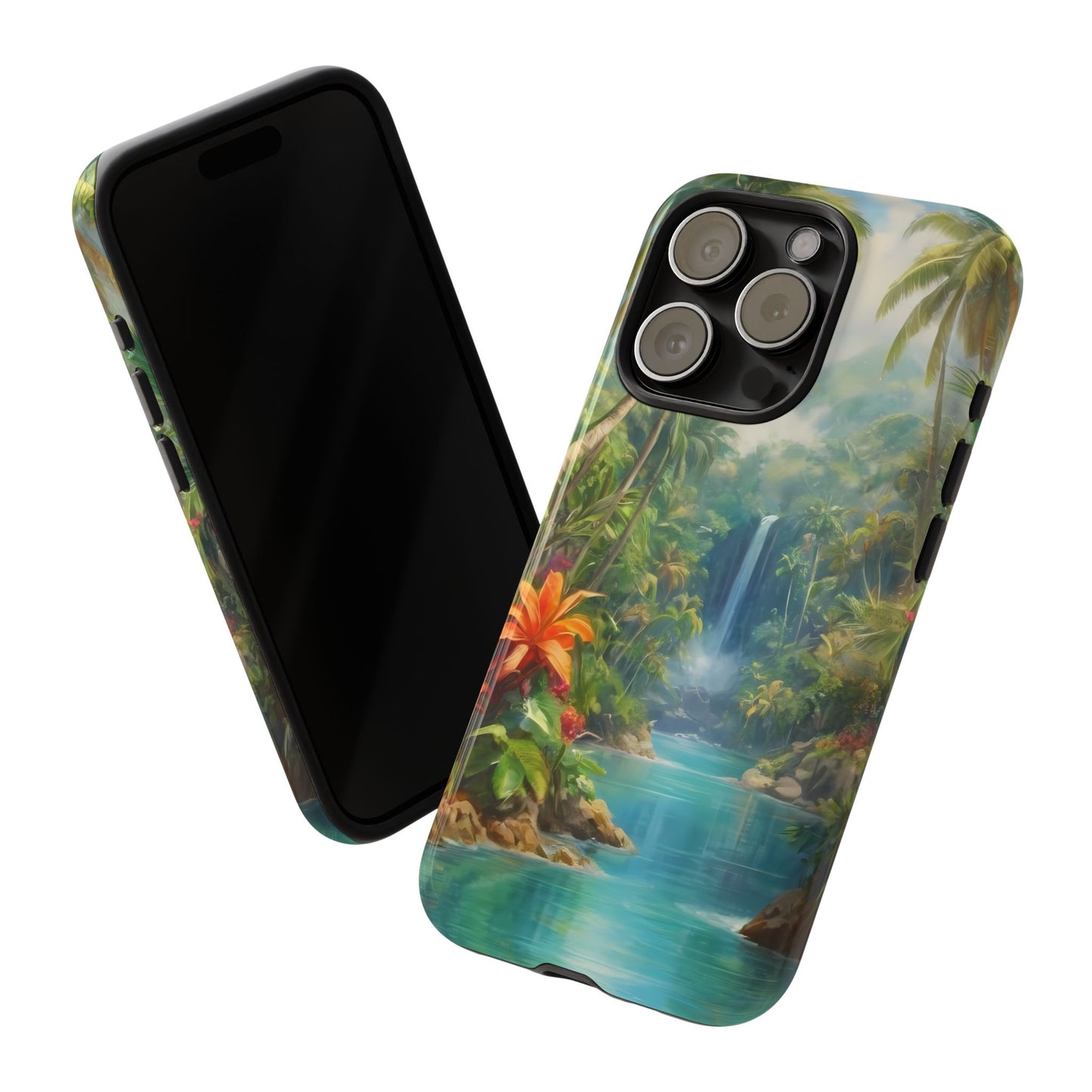 Tropical Paradise Phone Case for iPhone 8–16 Pro Max, Pixel 5–8 Pro, Galaxy S10–S24 Ultra - Designed by Thalia