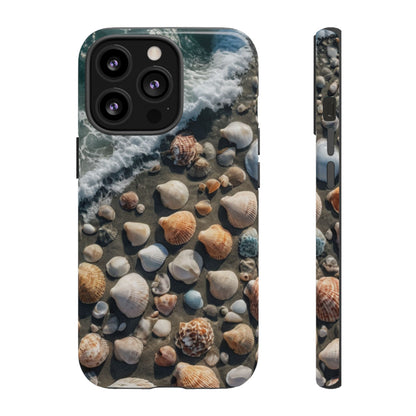 She Sells Sea Shells Phone Case for iPhone 8–16 Pro Max, Pixel 5–8 Pro, Galaxy S10–S24 Ultra - Designed by Thalia