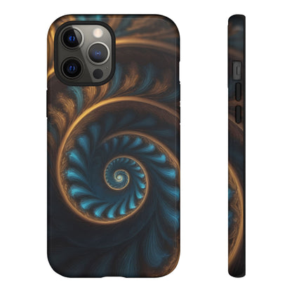 3D Fractal Custom Phone Case for iPhone 8–16 Pro Max, iPhone 8 Plus–13 Mini, XS, XR, X, 11–14 Pro Max - Designed by Thalia