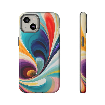 Abstract Elegance Phone Case for iPhone 8–16 Pro Max, Pixel 5–8 Pro, Galaxy S10–S24 Ultra - Designed by Thalia