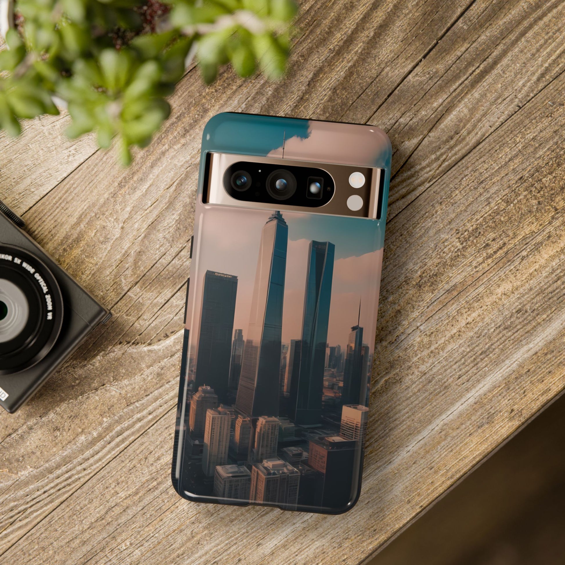 City Skylines Phone Case for Google Pixel 8 Pro, Pixel 8, Pixel 7, Pixel 6 Pro, Pixel 6, Pixel 5 5G - Designed by Thalia