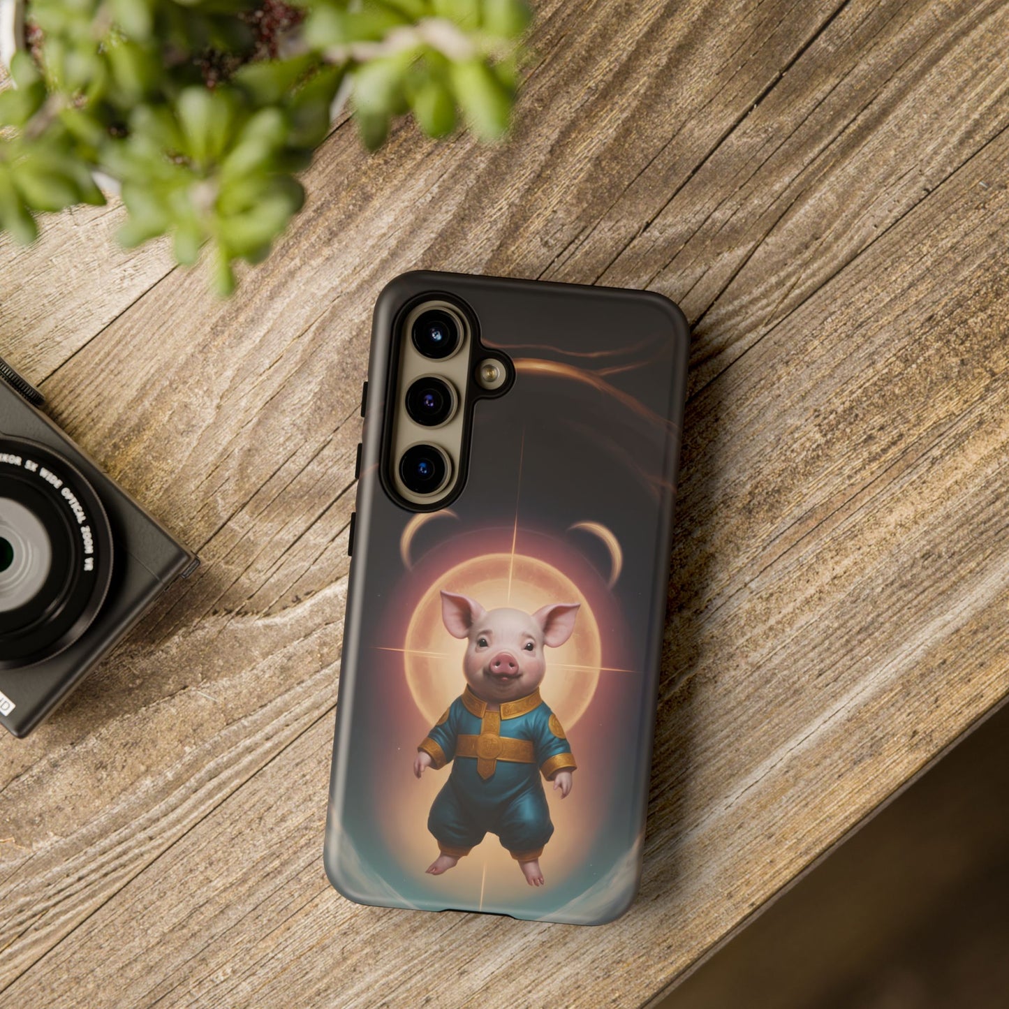 Chinese Zodiac Pig Custom Phone Case for iPhone 8–16 Pro Max, Pixel 5–8 Pro, Galaxy S10–S24 Ultra - Designed by Thalia