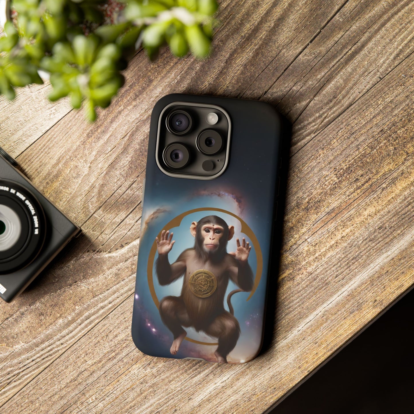 Chinese Zodiac Monkey Phone Case for iPhone 8–16 Pro Max, iPhone 8 Plus–13 Mini, iPhone XS–XS Max, iPhone 11–14 Pro Max - Designed by Thalia