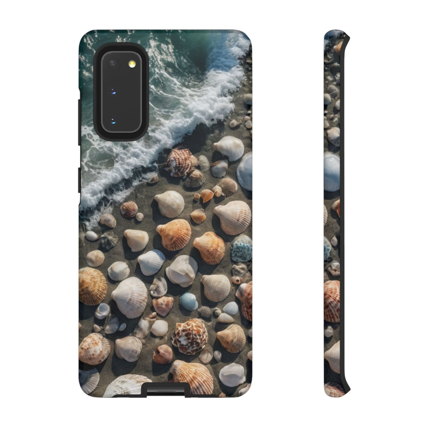 She Sells Sea Shells Custom Phone Case for Samsung Galaxy S10–S10 Plus, S20–S20 Ultra, S21, S22, S23, S24 Ultra - Designed by Thalia