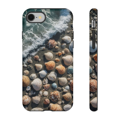 She Sells Sea Shells Phone Case for iPhone 8–16 Pro Max, Pixel 5–8 Pro, Galaxy S10–S24 Ultra - Designed by Thalia